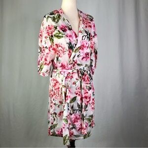 Show Me Your Mumu floral robe roses short sleeve O/S